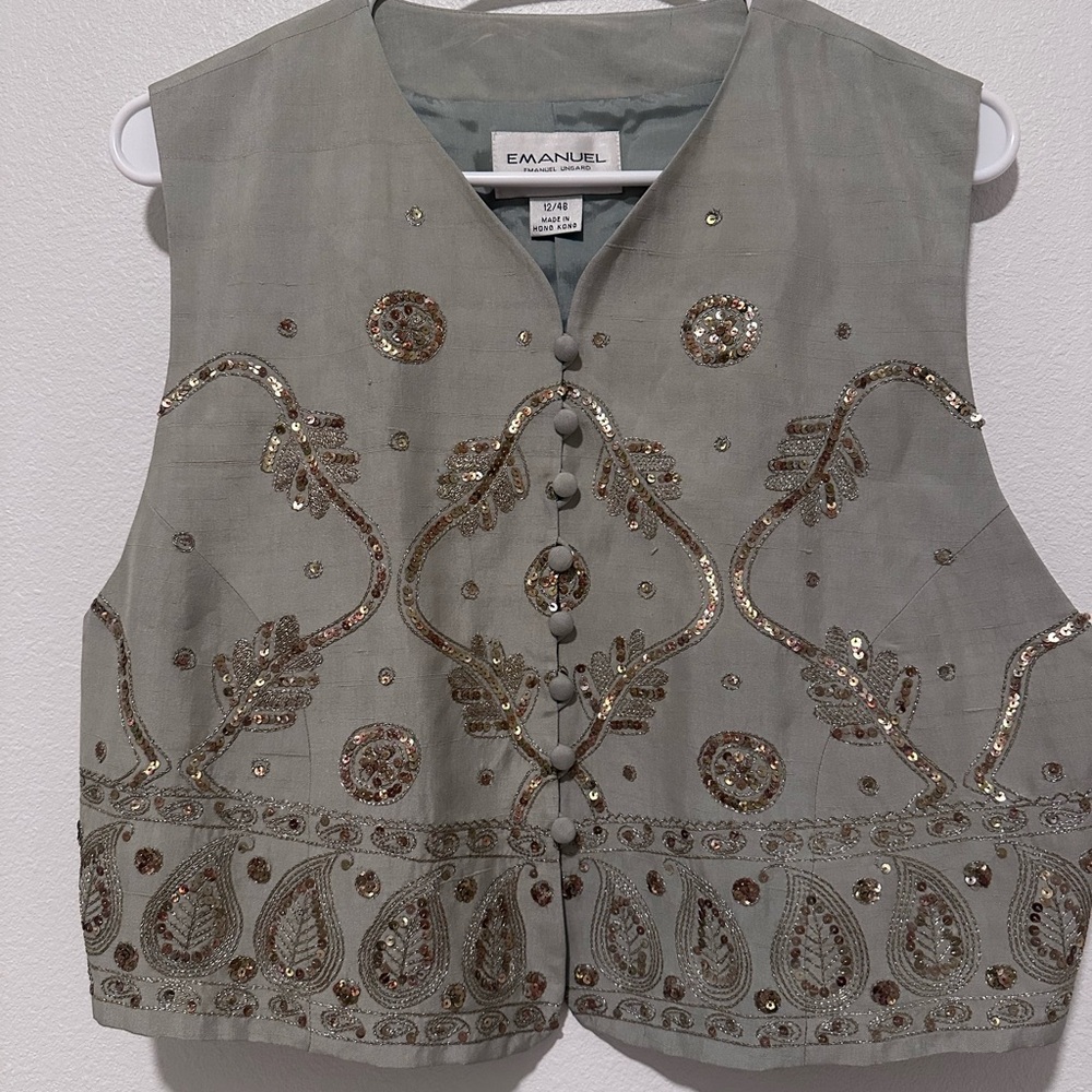 Emanuel Ungaro Elegant Gray Garment